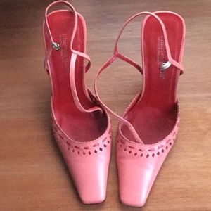 Charles David pink/salmon heels size 10B